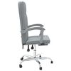 vidaXL Silla de oficina reclinable de tela gris claro