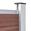 vidaXL Set de panel de valla WPC marrón 872x146 cm