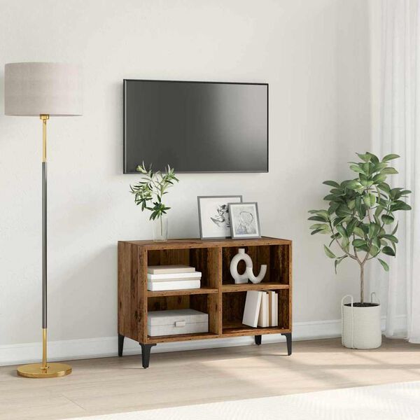 vidaXL Conjunto de mueble de TV Marr&oacute;n 69,5 x 30 x 50 cm