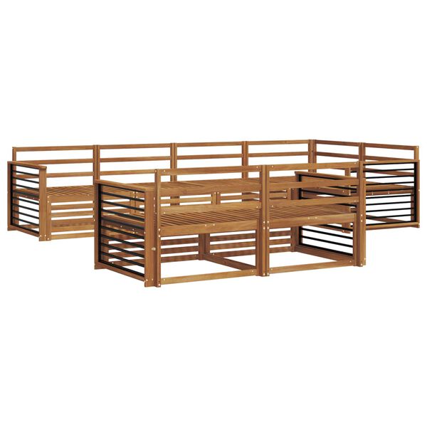 vidaXL Conjunto de sof&aacute;s de exterior 7 pcs Natural