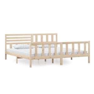 vidaXL Estructura de cama de madera maciza 200x200 cm