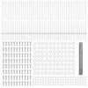 vidaXL Valla con Poste Plateado 1,2 x 100 m Acero