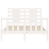 vidaXL Estructura de cama sin colch&oacute;n madera de pino blanca 120x200 cm