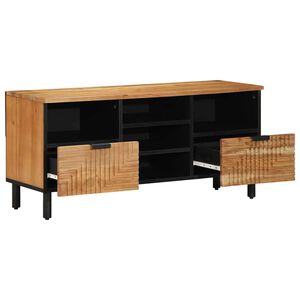 vidaXL Unidades de TV Madera de Acacia S&oacute;lida 100 x 33,5 x 46 cm
