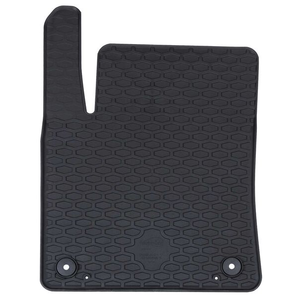 vidaXL Alfombrilla de Coche 4 pcs Negro Goma