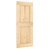 vidaXL Puerta Corredera NARVIK Natural y negro 85 x 210 cm (152,5 cm)
