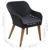vidaXL Juego de comedor para jardín 5 piezas negro