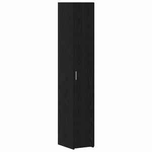 vidaXL Aparador alto 2 pcs Roble Negro 30 x 42,5 x 185 cm