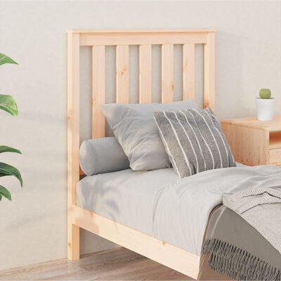 vidaXL Cabecero de cama madera maciza de pino 81x6x101 cm