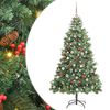vidaXL &Aacute;rbol de Navidad artificial 300 LED Blanco C&aacute;lido PVC y Metal