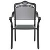 vidaXL Conjunto de Comedor de Jard&iacute;n 5 pcs Negro Aluminio