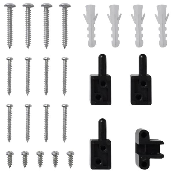 vidaXL Pantalla de Insectos con Bisagra Marr&oacute;n y Negro 100 x 215 cm