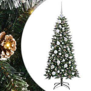 vidaXL &Aacute;rbol de Navidad artificial Verde 120 cm PVC, Pl&aacute;stico y Acero