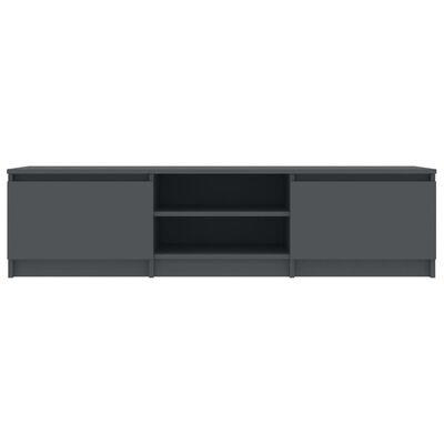 vidaXL Mueble de TV madera contrachapada gris 140x40x35,5 cm