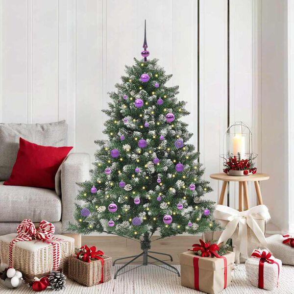 vidaXL &Aacute;rbol de Navidad artificial Verde 150 cm PVC, Pl&aacute;stico y Acero