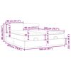 vidaXL Estructura de cama otomana colchones tela gris pardo 160x200cm