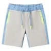 Pantal&oacute;n corto infantil con cord&oacute;n azul 104