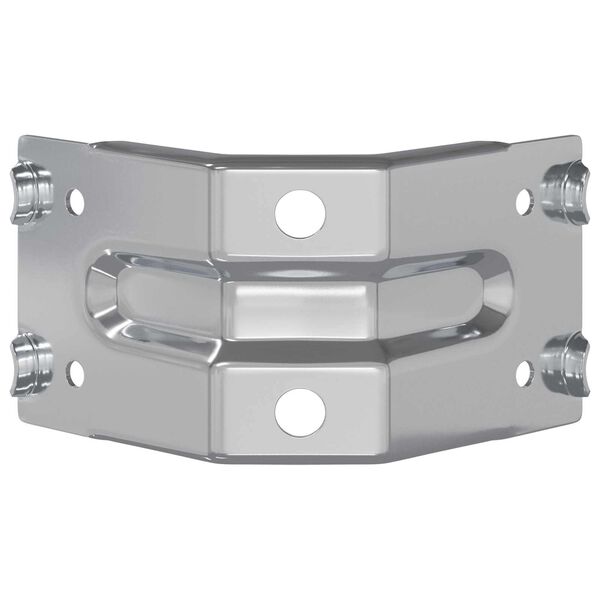 vidaXL Soporte 2 pcs Recubierto de zinc 106 x 55 x 1,5mm Acero