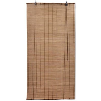 vidaXL Persianas enrollables de bambú marrón 140x160 cm