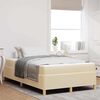 vidaXL Cama tipo Box Spring Blanco y Crema 120 x 190 cm Poli&eacute;ster