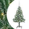 vidaXL &Aacute;rbol de Navidad Artificial Nevado con Luz LED Verde y 120 cm