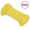 vidaXL Cuerda de barco polipropileno amarillo 4 mm 250 m