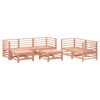 vidaXL Juego de muebles de jard&iacute;n 7 pzas madera maciza abeto Douglas