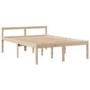 vidaXL Cama con estantería sin colchón madera maciza de pino 140x200cm