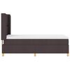vidaXL Cama tipo Box Spring Marr&oacute;n Oscuro 100 x 200 cm tela
