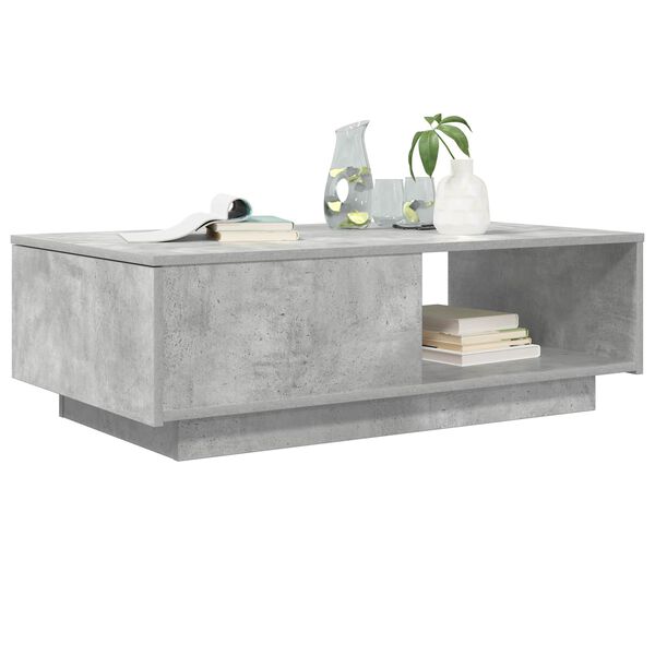 vidaXL Mesa de Caf&eacute; Gris Concreto 95 x 55 x 31 cm Madera de ingenier&iacute;a