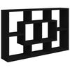 vidaXL Estanter&iacute;a de pared madera contrachapada negra 85x16x52,5 cm