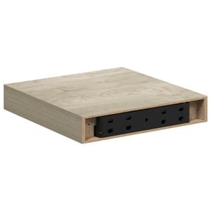 vidaXL Estante flotante de pared MDF color roble 23x23,5x3,8 cm