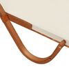 vidaXL Tumbona con dosel textileno blanco y madera maciza de &aacute;lamo