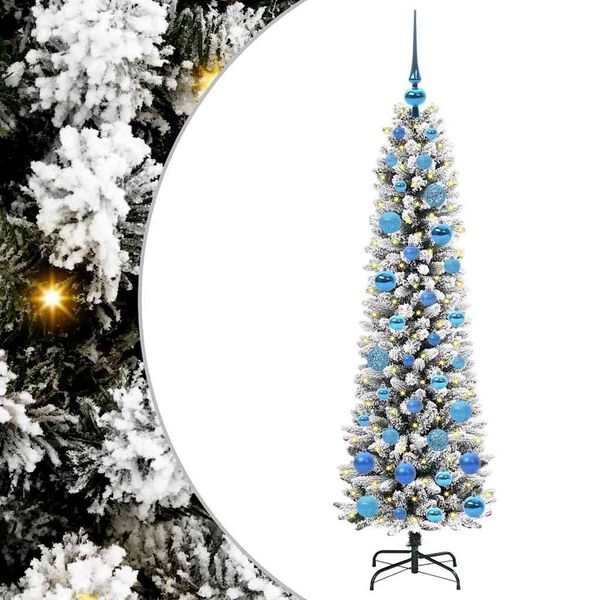 vidaXL Árbol de Navidad artificial 150 cm PVC, Metal y Plástico