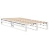 vidaXL Estructura de cama sin colchón madera maciza blanca 75x190 cm
