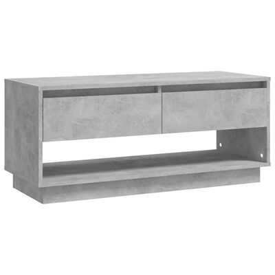 vidaXL Mueble para TV madera contrachapada gris hormigón 102x41x44 cm