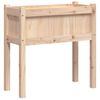 vidaXL Jardineras de exterior con patas 2 uds madera maciza de pino