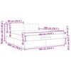 vidaXL Estructura de cama otomana con colch&oacute;n negro 180x200cm