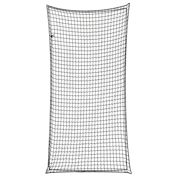 vidaXL Red de remolque con cuerda elástica PP negro 7x3,5 m