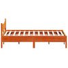vidaXL Estructura de cama sin colch&oacute;n madera maciza marr&oacute;n 120x190 cm