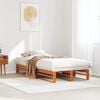 vidaXL Estructura de cama sin colch&oacute;n madera de pino marr&oacute;n 90x200 cm