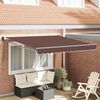 vidaXL Toldo retr&aacute;ctil manual marr&oacute;n 300x250 cm