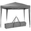 ProGarden Carpa para fiestas Easy-Up gris 300x300x245 cm