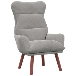 vidaXL sill&oacute;n Gris Claro 69 x 74 x 93 cm Terciopelo