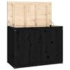 vidaXL Ba&uacute;l para la colada madera maciza de pino negro 88,5x44x66 cm