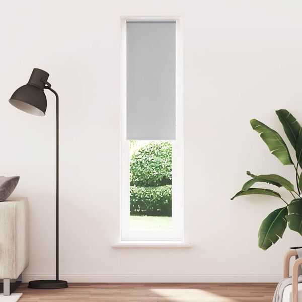 vidaXL Estor Enrollable Opaco gris claro 40x210 cm Tela Ancho 35,7 cm