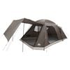 vidaXL Tienda Caba&ntilde;a 12 persona Marr&oacute;n gris Poli&eacute;ster y Acero