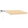 vidaXL Armaz&oacute;n de toldo manual con LEDs Amarillo y 3,5 x 2,5 m