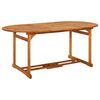vidaXL Juego comedor de jard&iacute;n 7 pzas madera maciza acacia 180x90x75cm