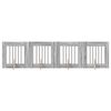 vidaXL Puerta de perro con soportes 4 pcs Gris Sonoma 60 x 60 cm